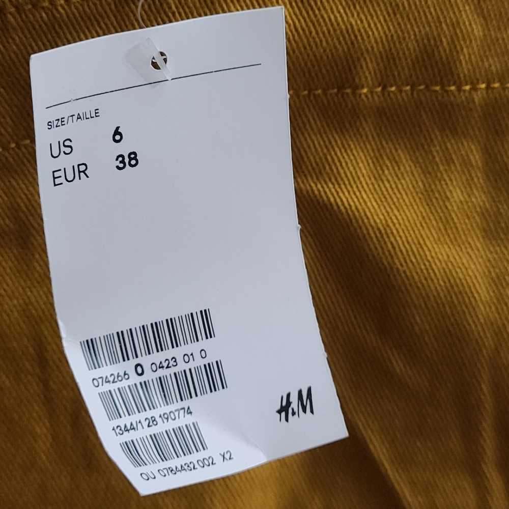 H&M Yellow Button Down Mini Dress - Picture 4 of 7